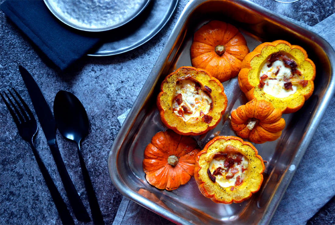 Courges Jack Be Little farcies raclette