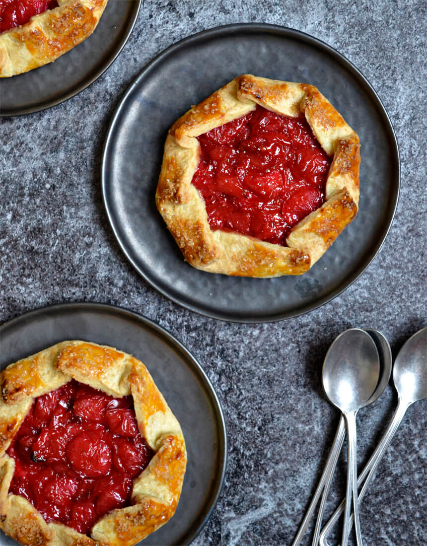 Tartelettes rustiques aux cerises