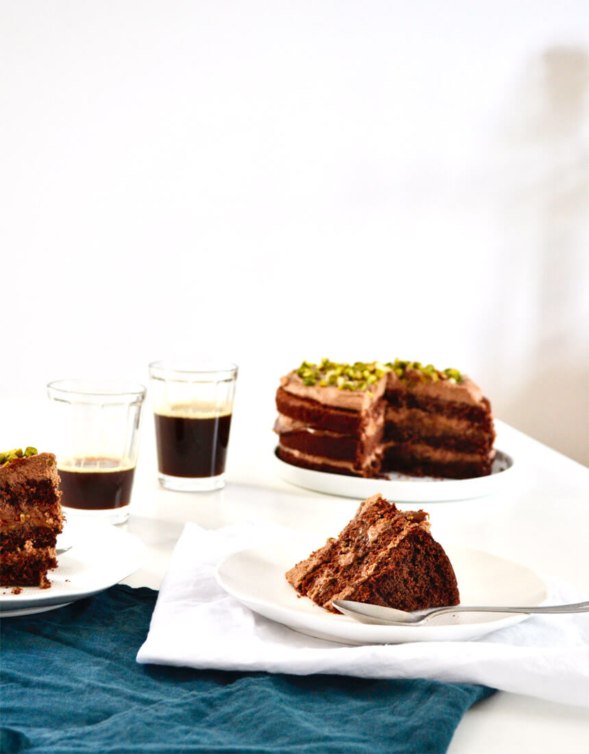 Layer cake chocolat et dulce de leche