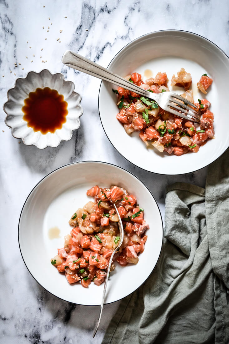 Recette au saumon et cabillaud