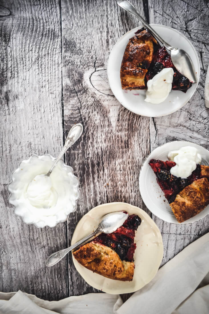 Parts de tarte rustique