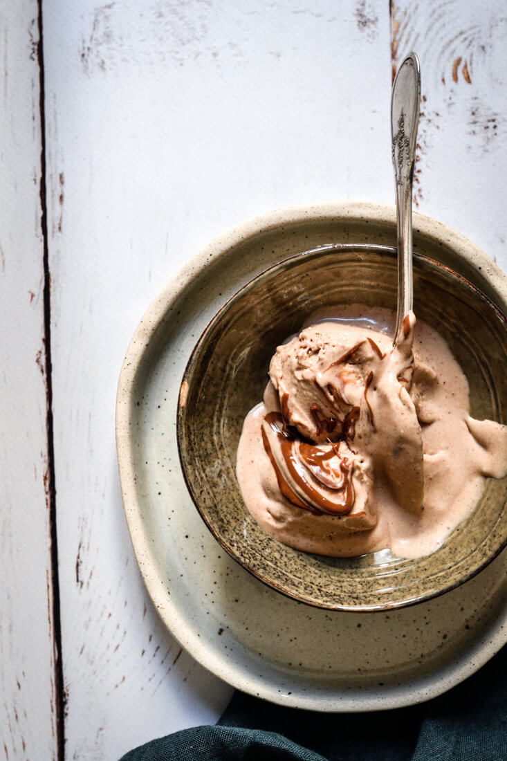Glace maison au praliné
