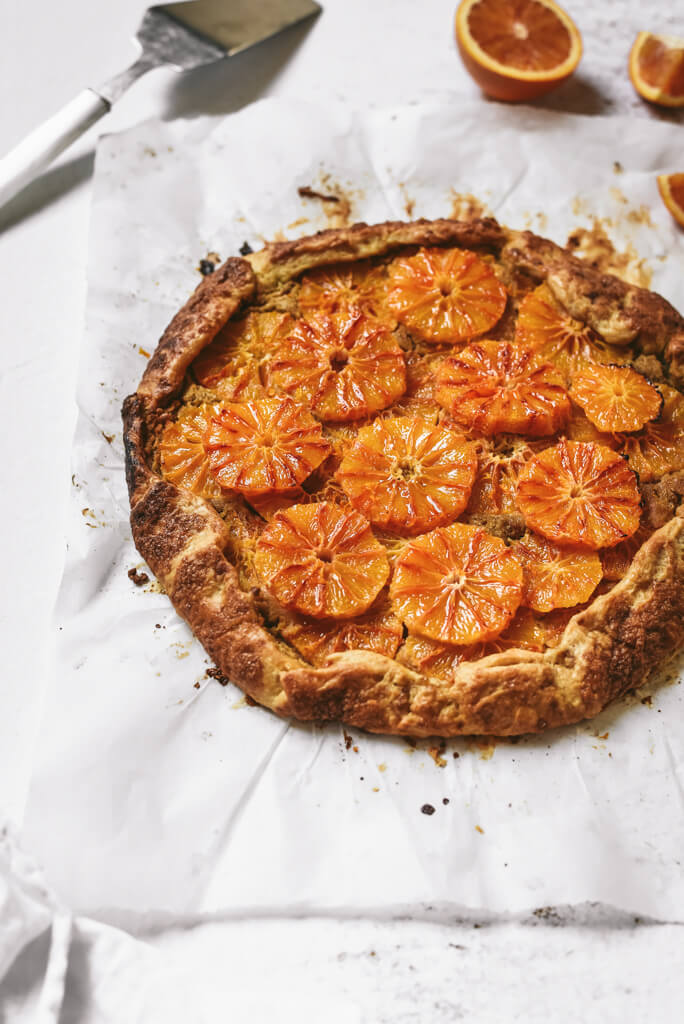 Tarte rustique à l'orange