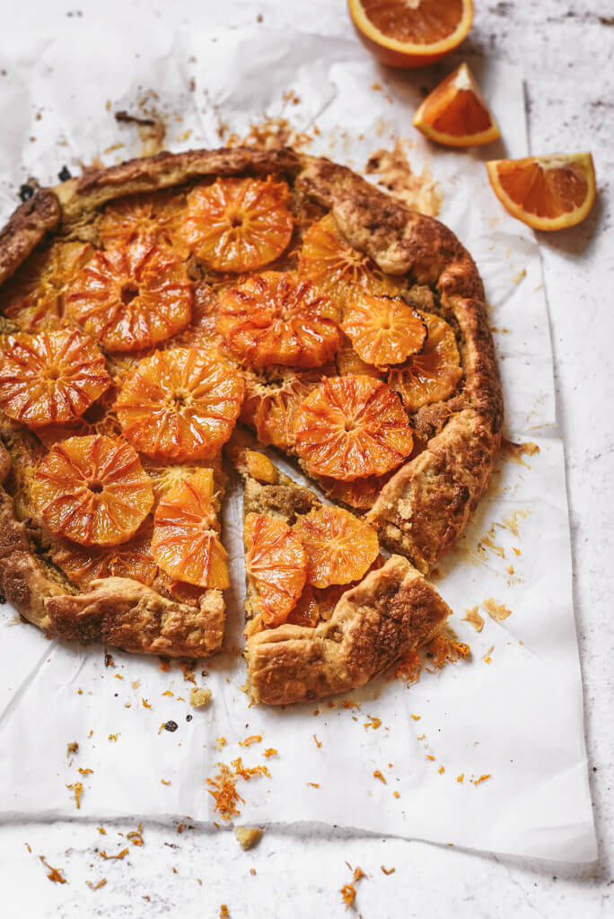 Tarte sans moule à l'orange
