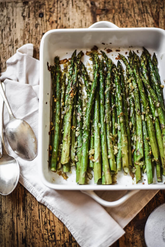 Asperges vertes rôties faciles