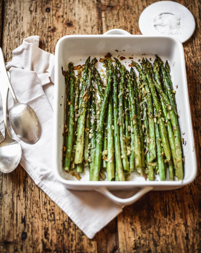 Asperges vertes au four