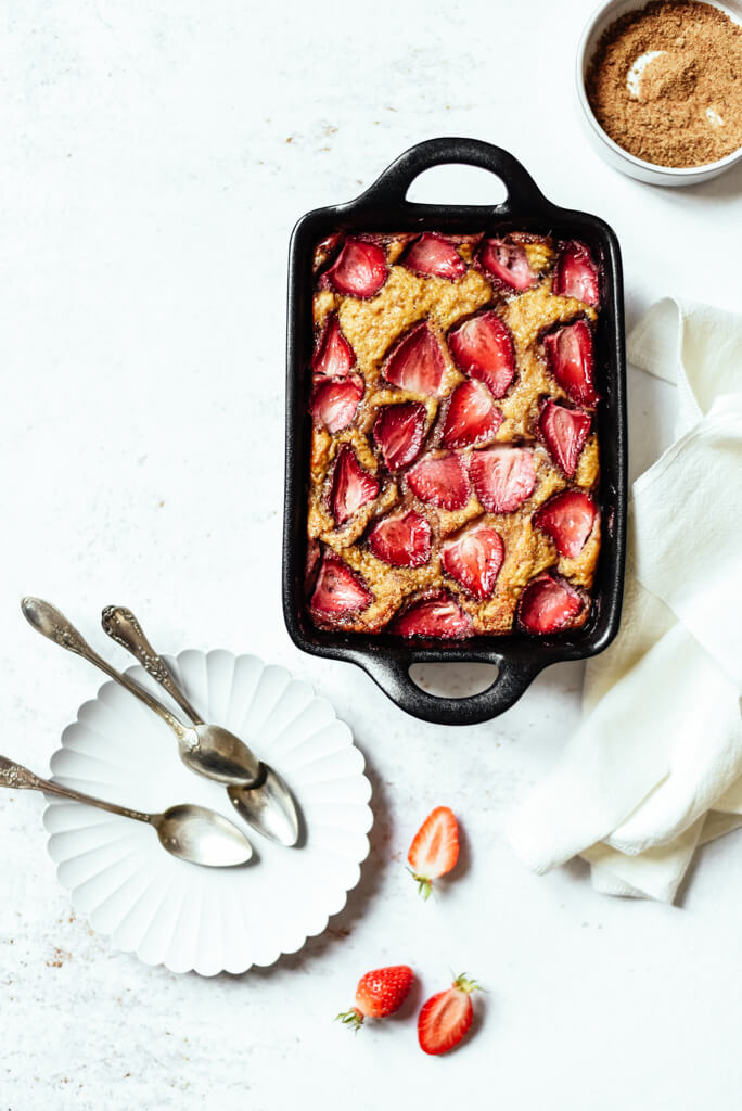 Gâteau Weight Watchers aux fraises rapide