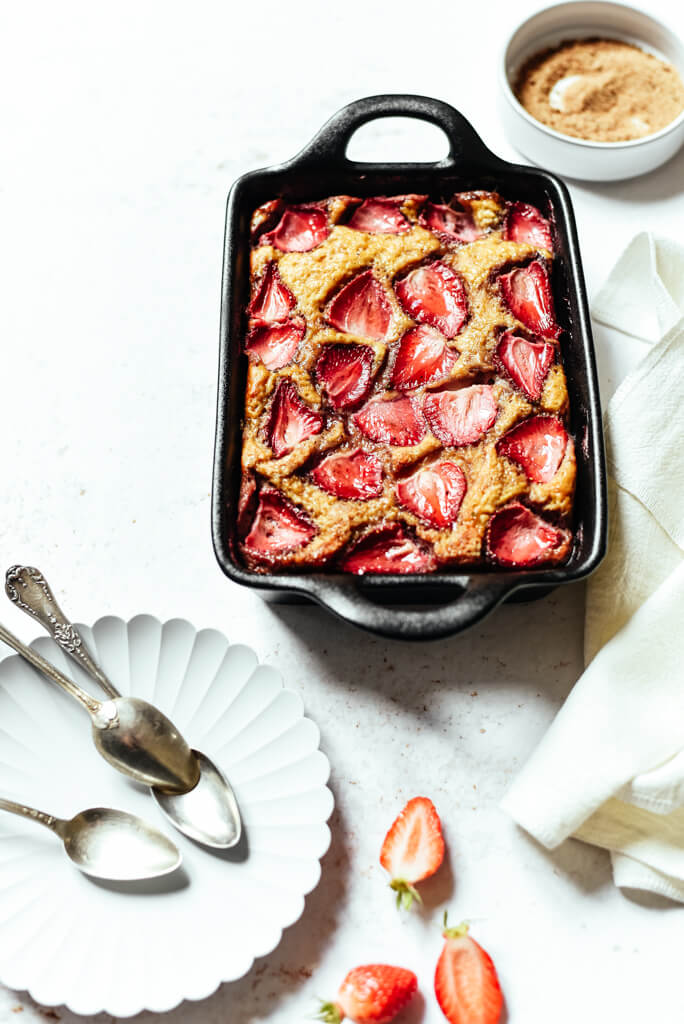 Gâteau Weight Watchers aux fraises à 3 points