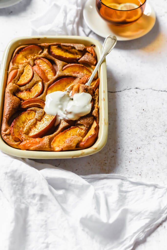 Gâteau WW aux fruits jaunes